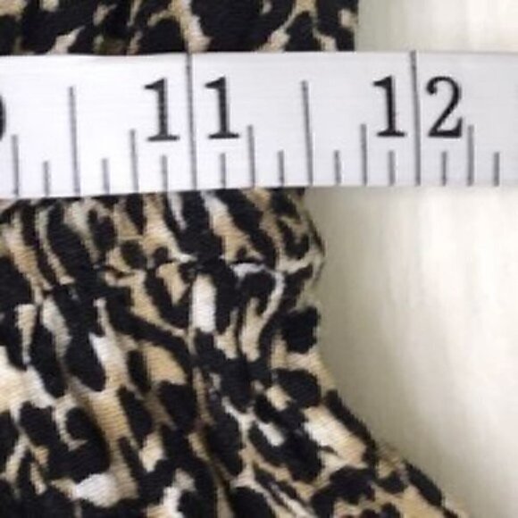 NWT Rewind leopard print off the shoulder romper size XS Pom Pom tassels trendy - Picture 4 of 6